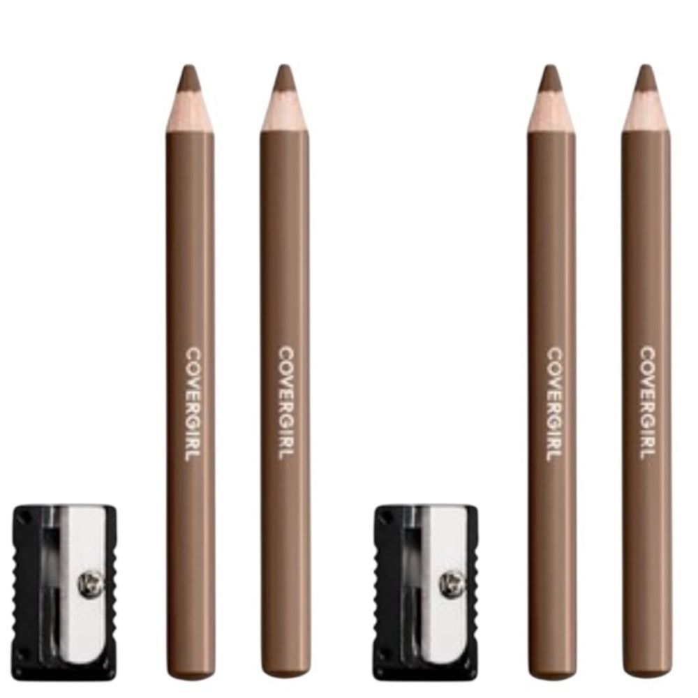 Covergirl Brow & Eyemakers Eyeliner Soft Brown 2 Pack Makeup Pencil Sharpener E2